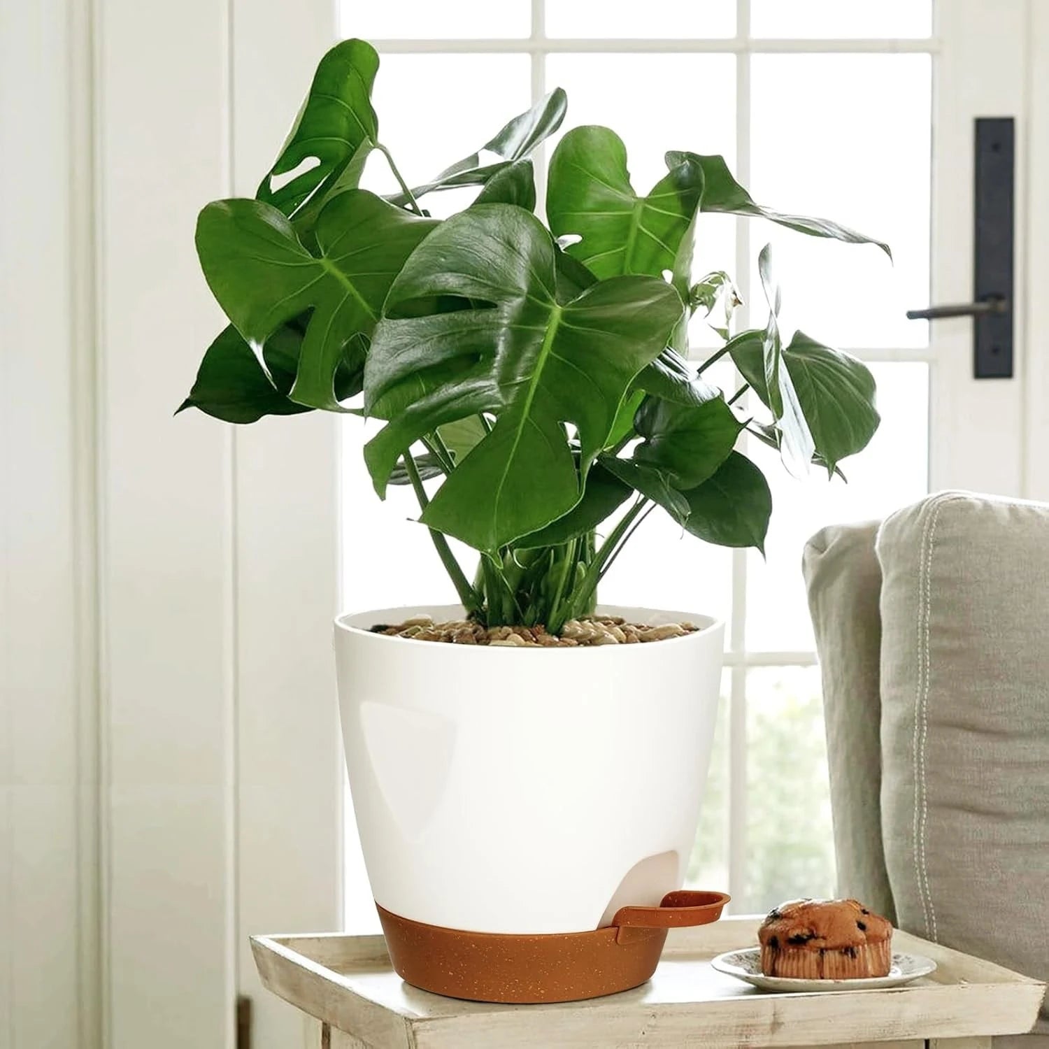 Indoor Decorative Flower Pot Drainage Hole 6-Pack Self-watering Qme
