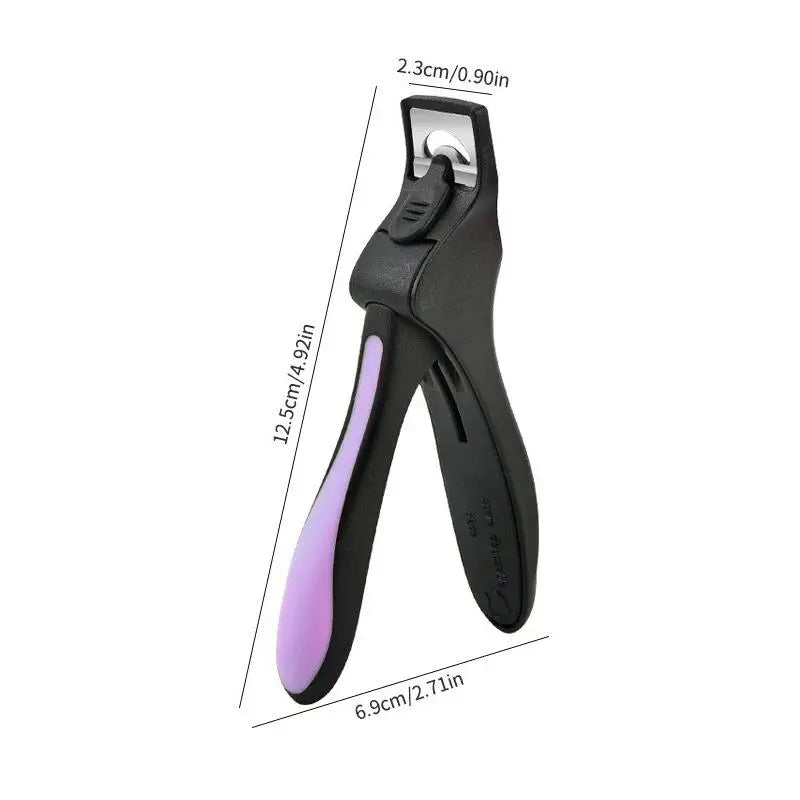 U-shaped French False Nail Scissors Clipper Positioning Adjustable Qme