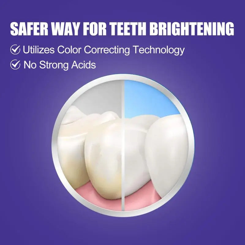 Advanced Purple Whitening Toothpaste Professional Stain Removal Odor Qme