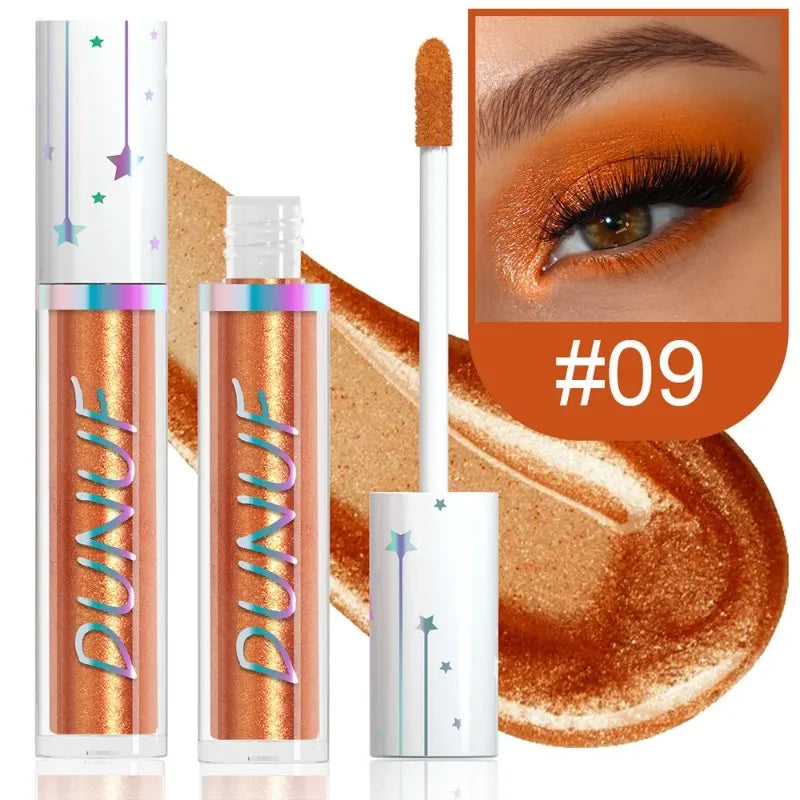 24color Eyeshadow Stick Liquid Eyeliner Metallic Color Green Pearlescent Glitter Eye Shadow Waterproof High Gloss Makeup Pigment Qme 09