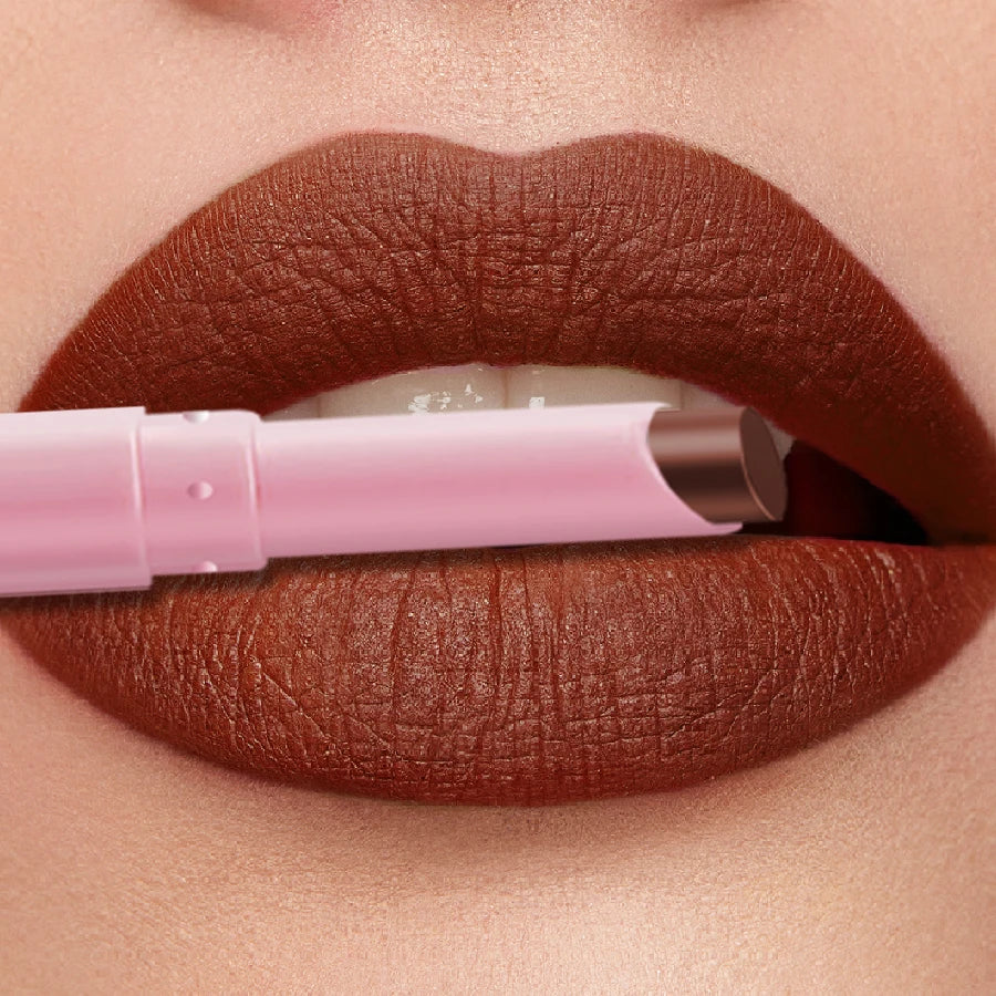 15-color Nude Red Lip Liner Pencil Brown Matte Smooth Waterproof Long Qme 08