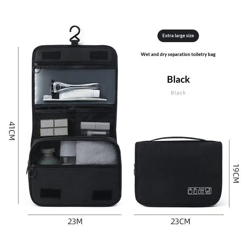 Waterproof Hanging Travel Toiletry Bag Large Capacity Multiple Pockets Perfect For Trips Vacations Getaways Qme A10