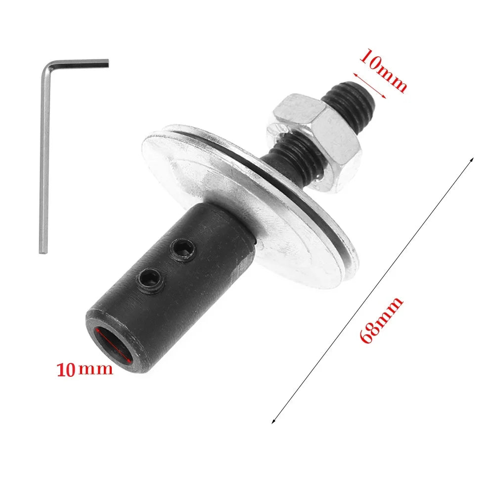1 Set Spindle Adapter Left/ Right Replacement For Grinding Polishing Shaft Motor Bench Grinder Power Tool Parts Qme Right-10mm