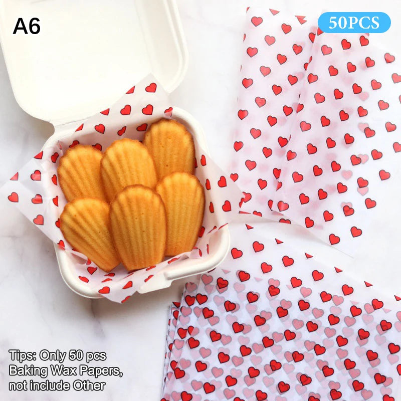 Non-stick Cake Burger Chips Wrapping Papers Food Grade Baking Wax Qme A6