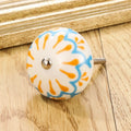 1PCS Multicolor Ceramic Knobs For Cupboard Cabinet Dresser And Furniture Antique Floral Drawer Handle Pull Door Knob Qme A16