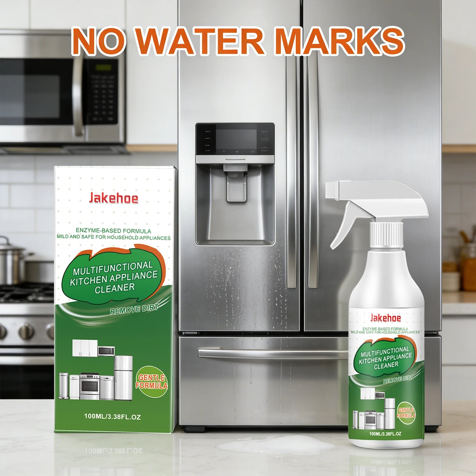 Multi Functional Degreaser Dissolve Stubborn Oil Stain Reduce Odor Restore Gloss Brightening Freshing Kitchen Appliance Cleaner Qme