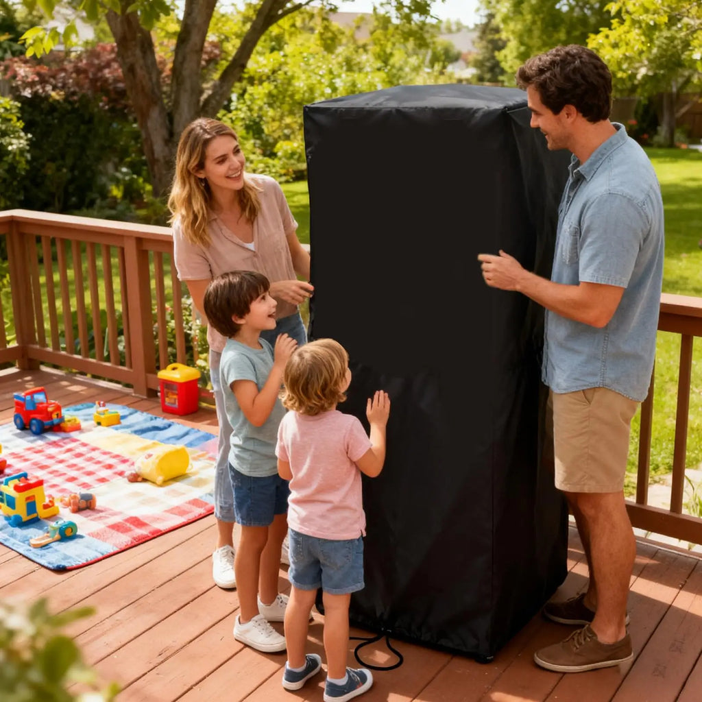 Popcorn Machine Cart Cover Dustproof Waterproof Heavy Duty 420D Machine Sleeve Cart Covers Popcorn Maker Protector For Outdoor Qme