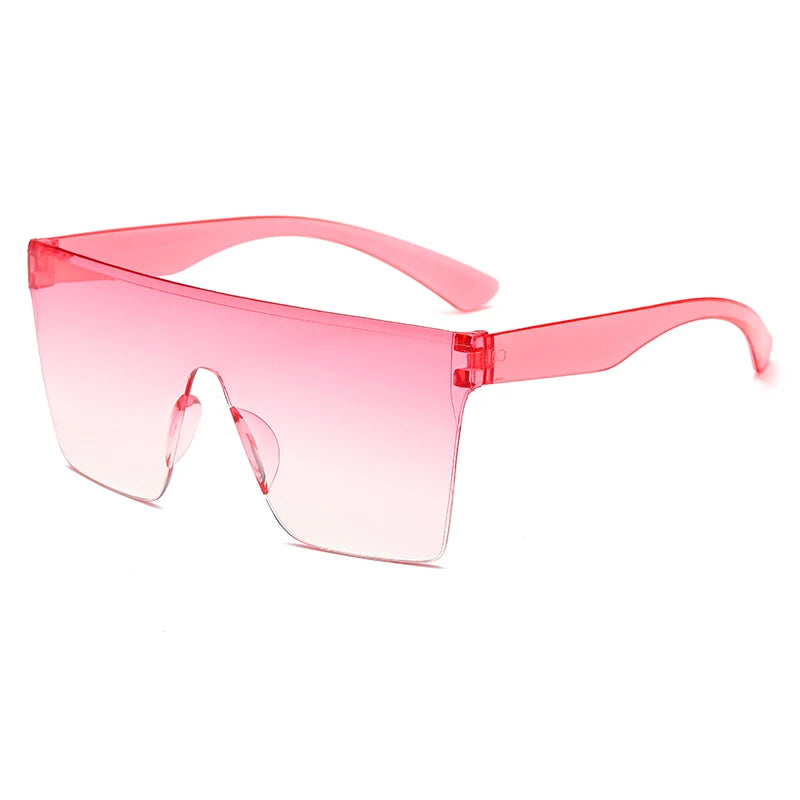 Oversized Square Frame Sunglasses Casual Fashion Women Sun Glasses Men Retro Y2K Sports Cycling Driving Goggles UV400 Shades Qme gradient pink