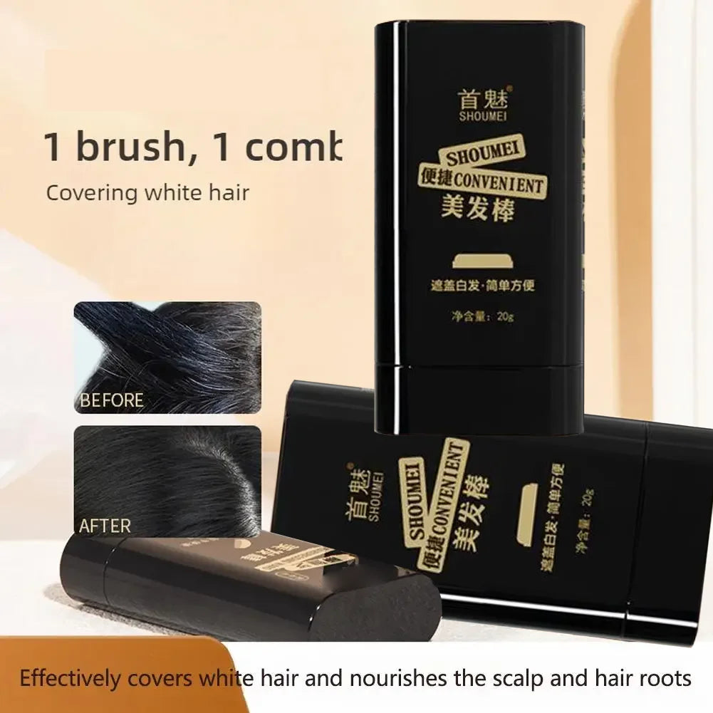 Hair Stick Gray Hair Covering Artifact No Color Loss Disposable Dye Stick Hair Roots Dyeing and Color Qme