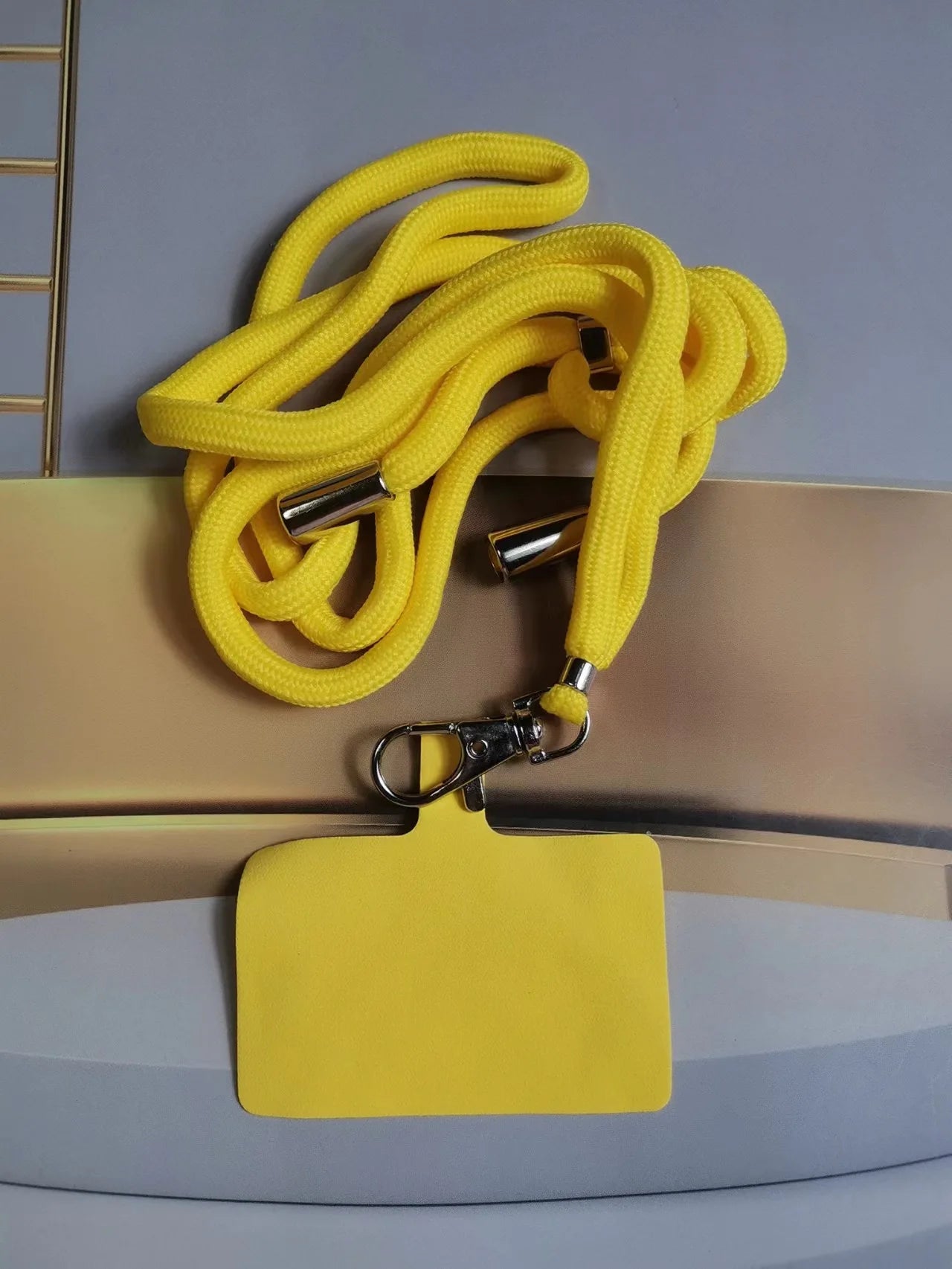 2Pcs Universal Adjustable Phone Lanyard Strap Mobile Phone Hanging Rope Neck Straps Anti-lost Lanyards Cell Phone Accessories Qme 2pcs yellow