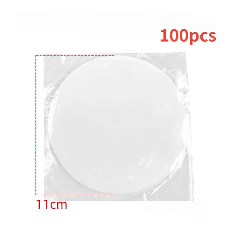 Burger Press Non-Stick Hamburger Patty Maker with Wax Paper Aluminum Burger Maker for Kitchen BBQ Grill Qme 100pcs-Wax paper