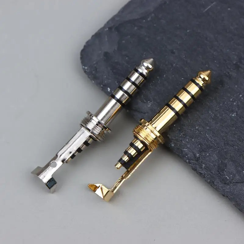 HIFI Copper Rhodium Plated 5Pole Balanced Audio Plug Clip Personal Qme