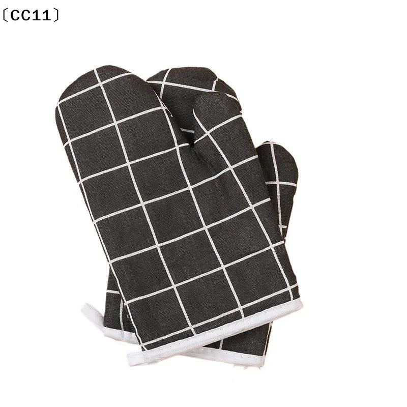 Insulated Kitchen Gloves Anti-scald Heat-resistant Thickened Oven Qme