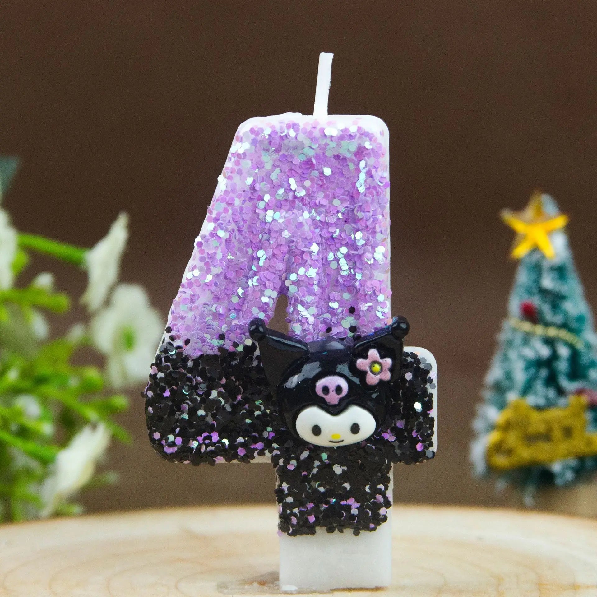 Kuromi Themed Birthday Candles 0-9 Numbers Cartoon Cake Topper Decorations for Kids Party Supplies Qme 4