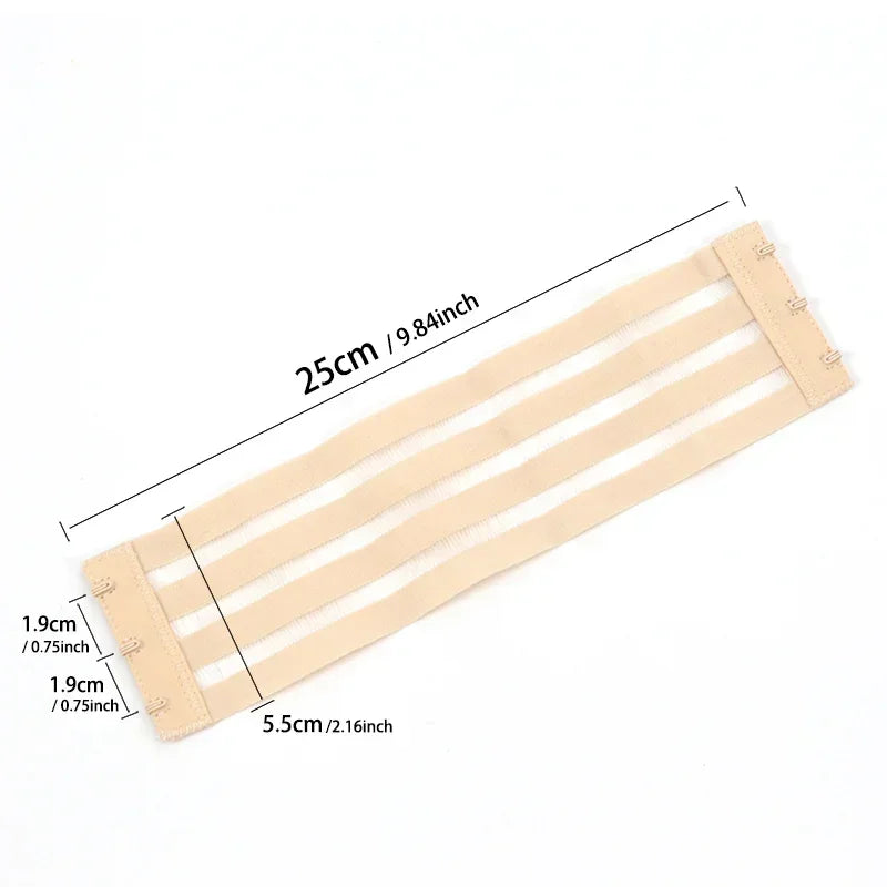 Elastic Invisible Women Non Slip Buckle Bra Extender 3 Hook Extension Qme