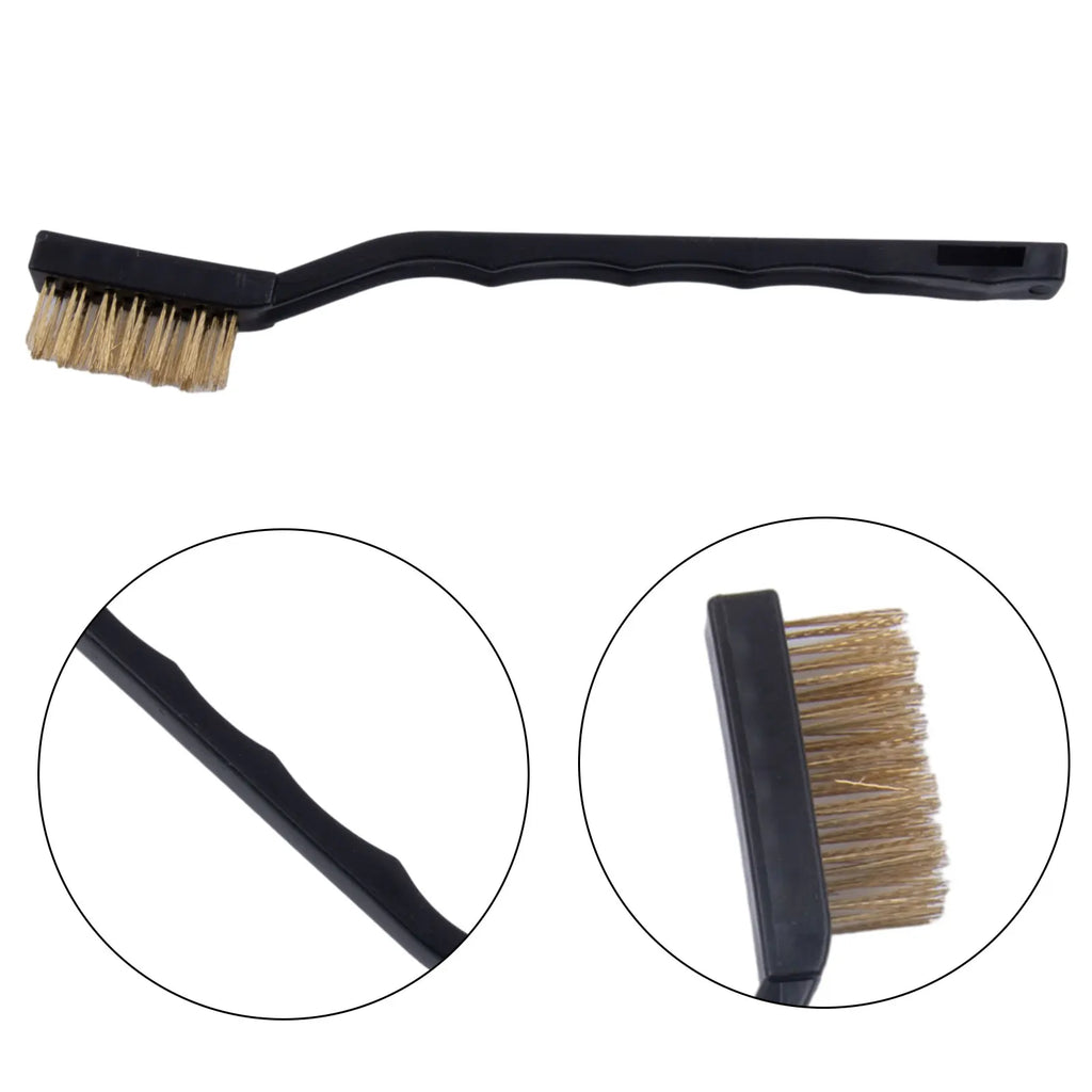 5pcs Mini Wire Brushes Brass Wire Brush DIY Cleaning Paint Rust-Remover Industrial Scrubbing Brush Cleaning Tool Qme