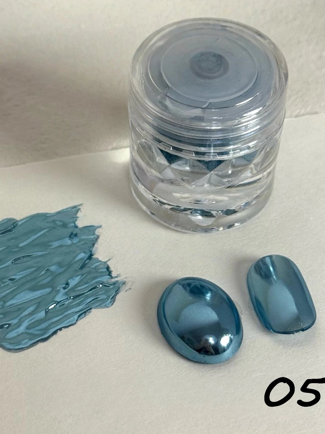 Bright Crystal Mirror Magic Powder DIY Nail Art Charm Suitable Novices Qme blue