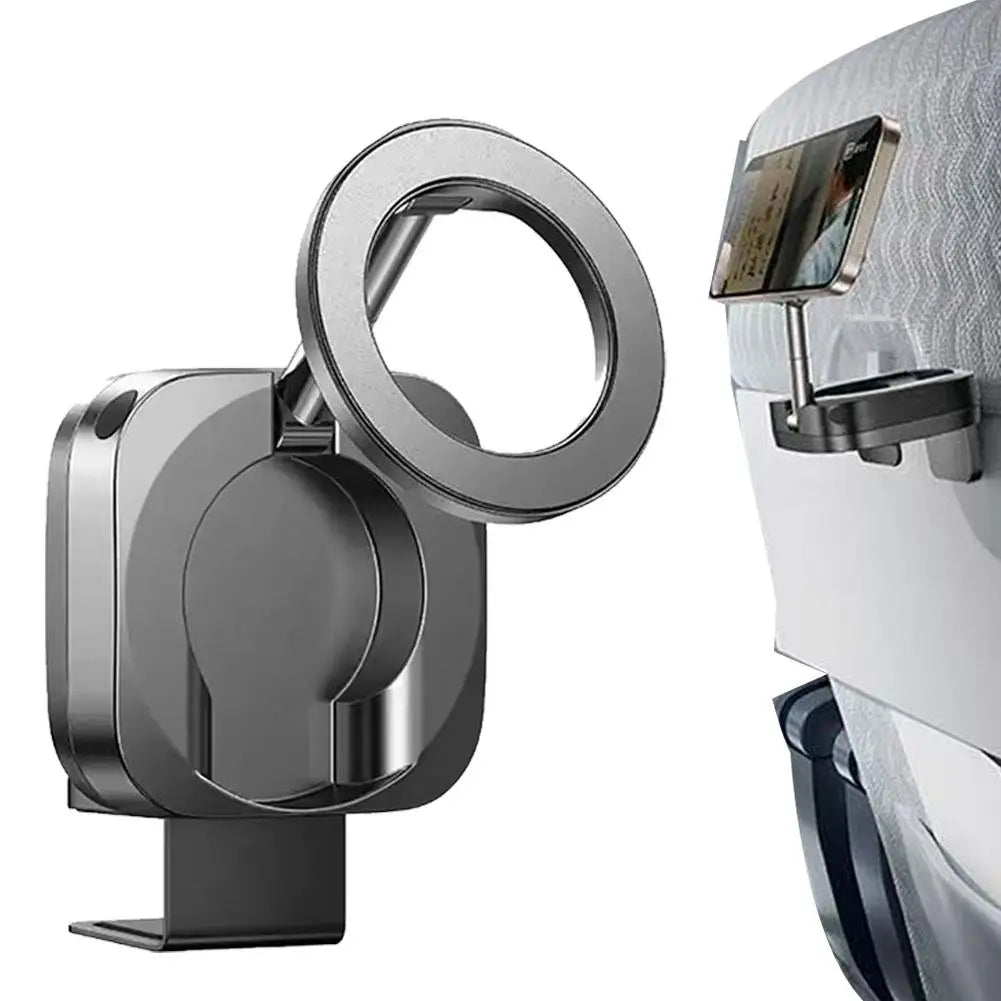 Magnetic Car Headrest Mount For Magsafe iPhone 360° Rotating Rear Seat Phone Holder Adjustable Car Bracket For Tablet Phone Qme