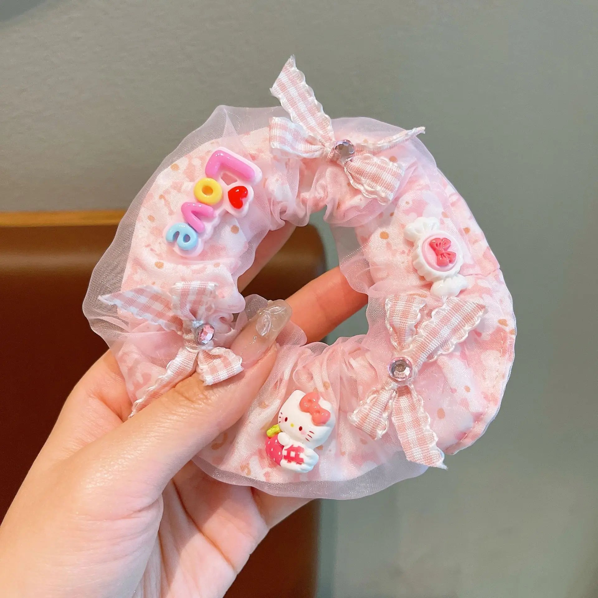 Hello Kitty Kuromi Hair Accessories, Melody School Hair Ties—Excellent Elasticity, Gentle on Hair Qme 6
