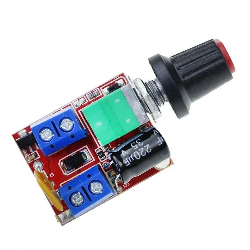 Mini DC Motor PWM Speed Controller 5A 90W 5V 6V 12V 24V 35V Speed Control Switch Super Small LED Dimmer Max 5A Qme LED dimmer 5A
