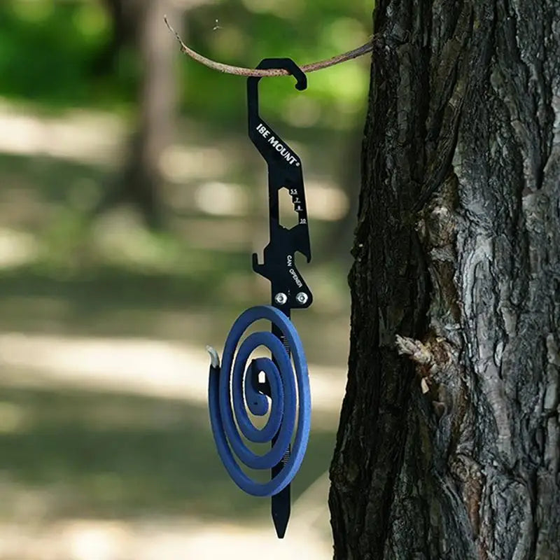 Outdoor Multifunctional Stainless Steel Hook Mosquito Coil Bracket Qme