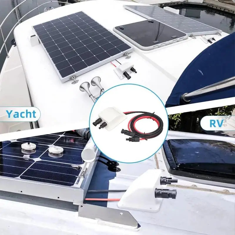 Solar Weatherproof Entry Gland Housing Extension Cable Connector Qme