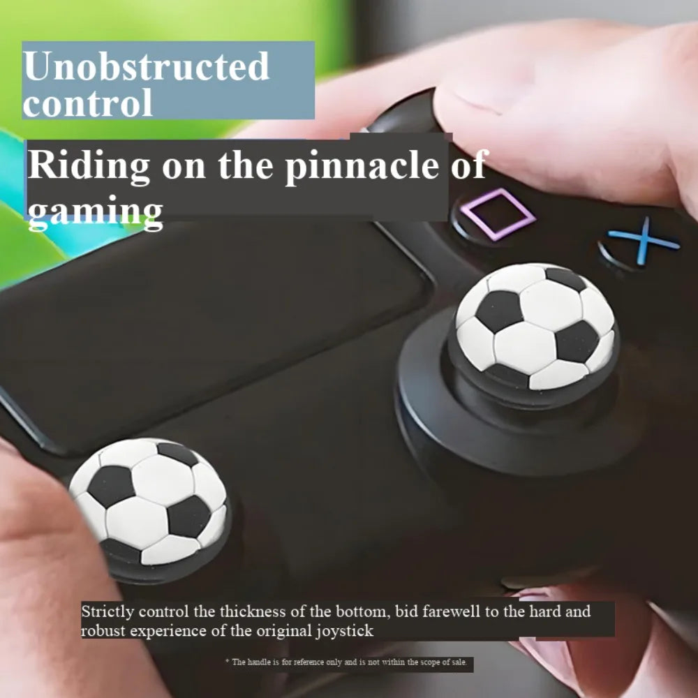 4-6-8pcs Soccer Ball Thumb Grips for PS5/PS4/Xbox, Anti-Slip Controller Analog Stick Covers Qme