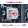 Marine Battery Selector Switch 4 Position Waterproof Heavy Duty Qme A2