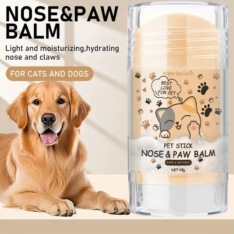 45g Dog Nose and Paw Balm Dog Paw Cream Cats Dogs Paw Protector Cream Pet Feet Moisturizer Pet Crack Feet Repair Pet Accessories Qme