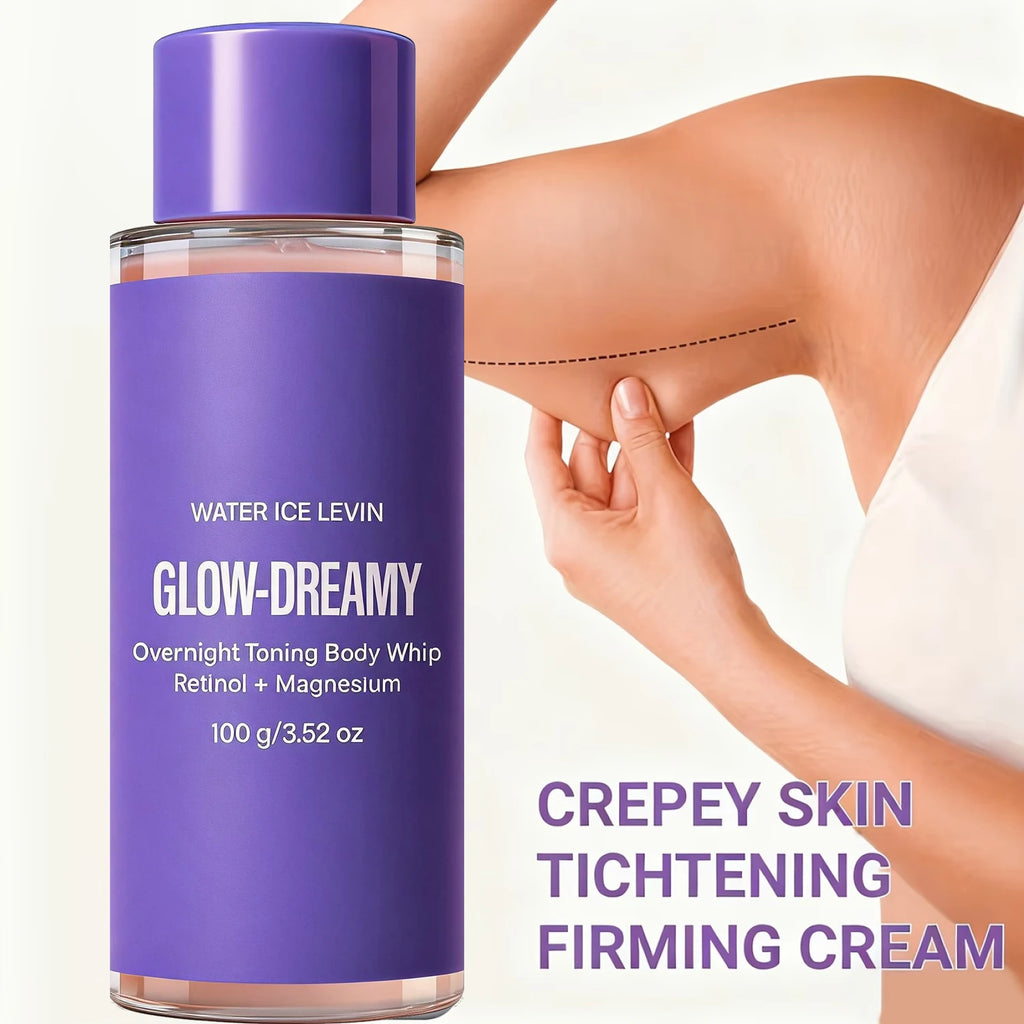 Retinol & Magnesium Overnight Toning Body Whip, Collagen Infused Moisturizing Firming Body Lotion Qme
