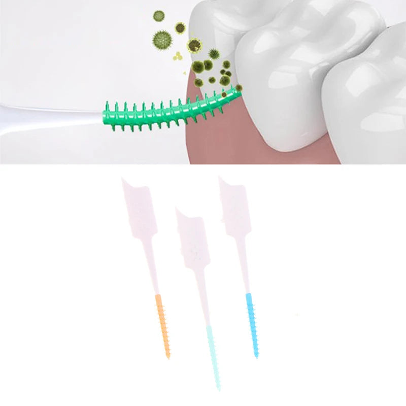 20 Between Teeth Oral Care Toothpick Interdental Brush Cleaning Qme