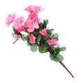 Artificial Azalea Flowers Bouquet Fake Rhododendron Outdoor Garden Qme Pink