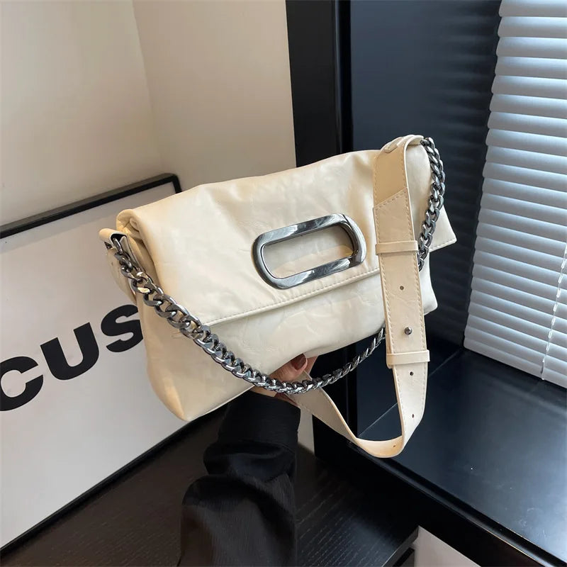 Large Capacity Commuter Tote Bag Women Vintage Chic Summer Shoulder Qme