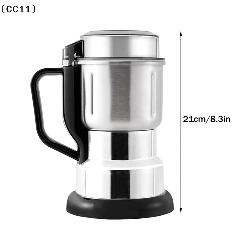 300W Electric Multifunction Coffee Grinder Kitchen Cereal Nuts Beans Qme