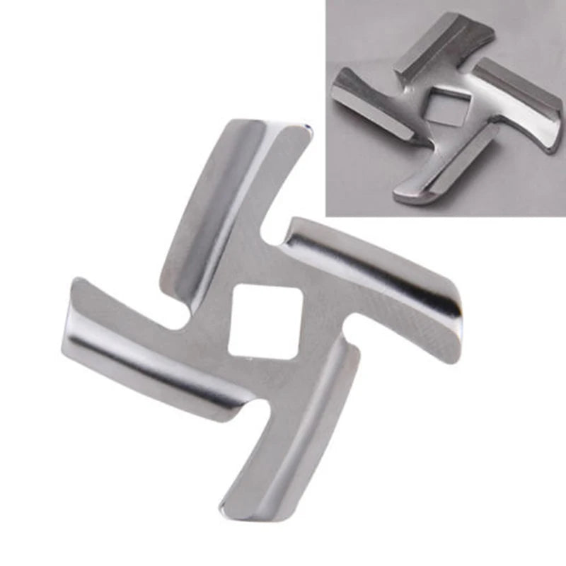 1pc/3pcs Meat Grinder Blade Stainless Inner Hole 8mm Meat Grinder Parts Blade For MGB Series Meat Grinder Kitchen Appliance Part Qme