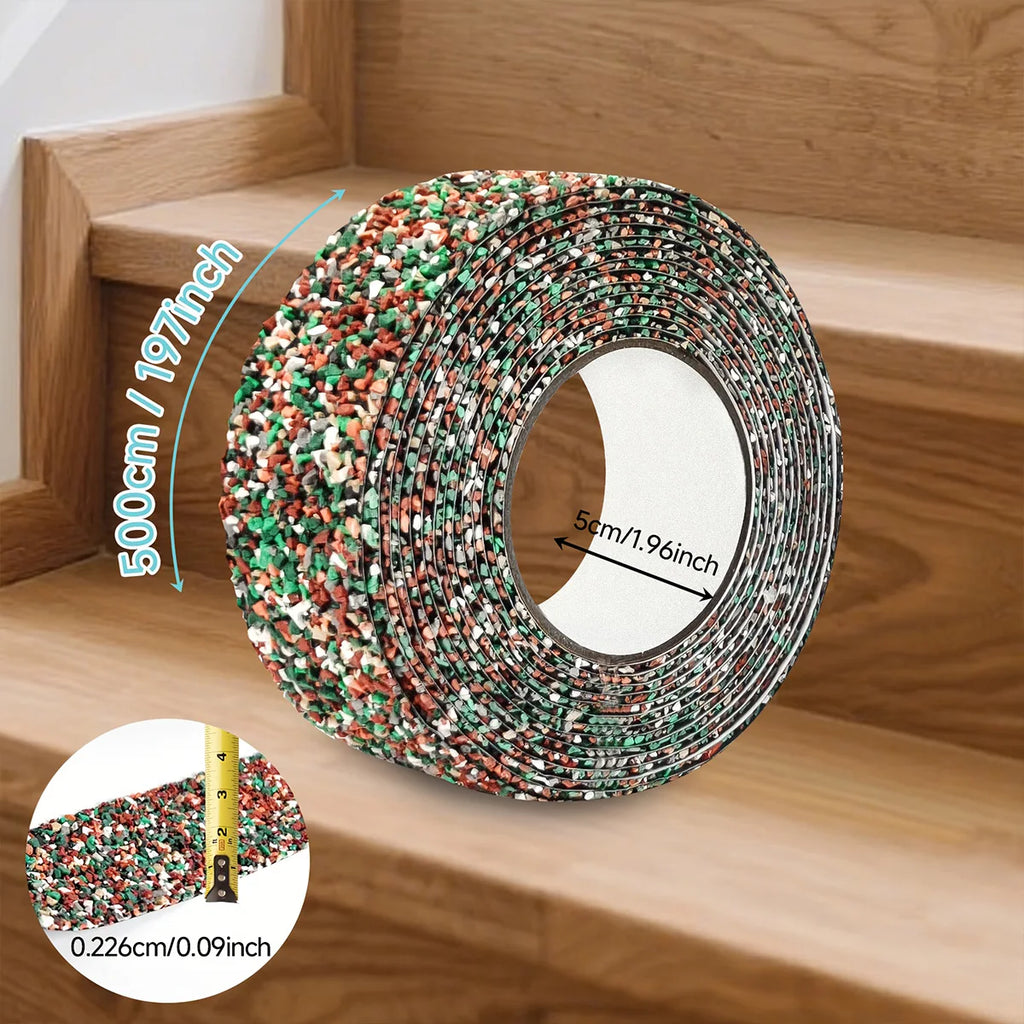 High Adhesion Anti-Slip Tape Red/Blue for Swimming Pool Boat Staircase Bathroom - Safe Traction with Temperature Resistance Qme Red 5m 5cm