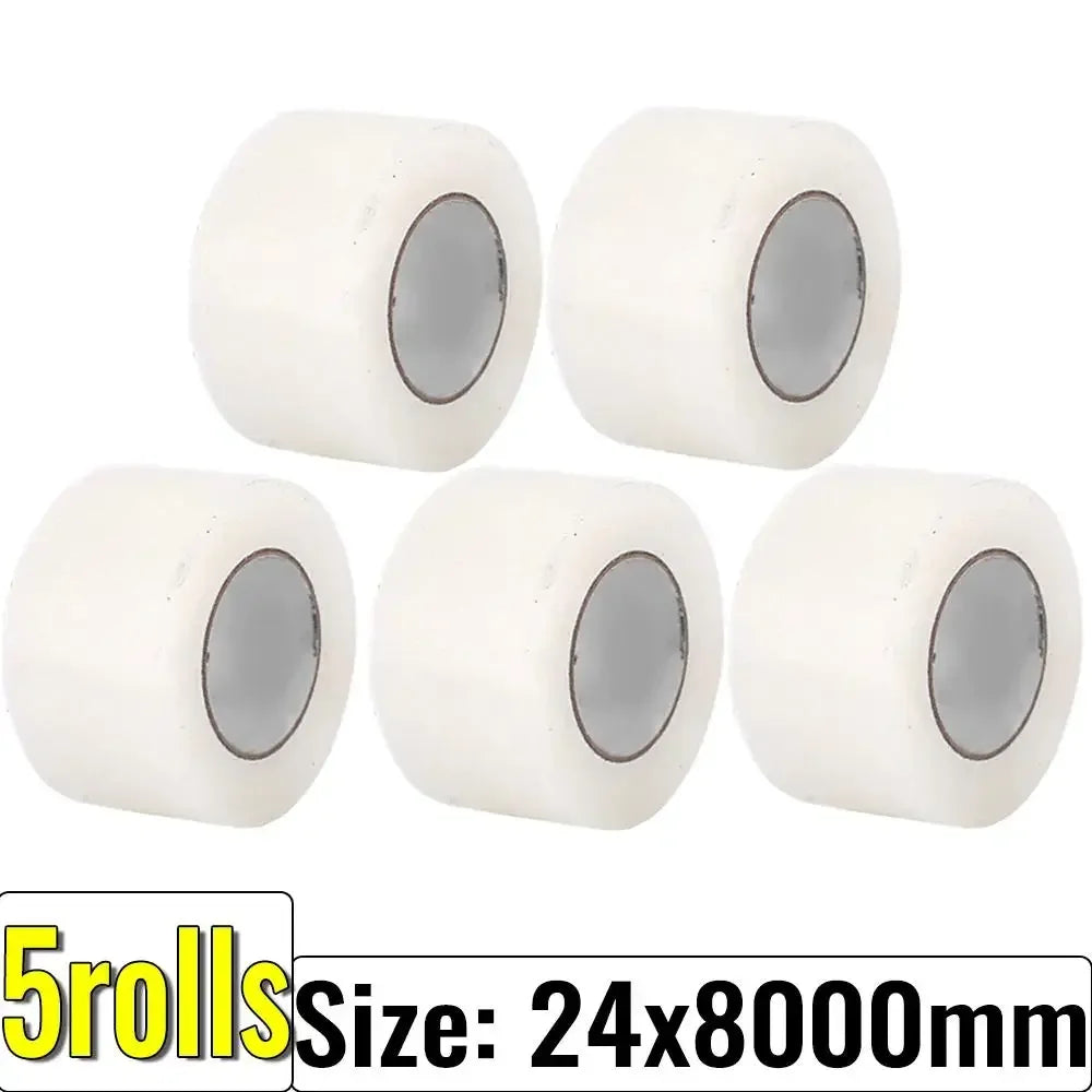  8M/Roll PE Facial Tape Breathable Professional Cosplay Makeup Tape Transparent Lift Wrinkles Doulble Eyelid Tape Makeup Tool Qme 5PCS