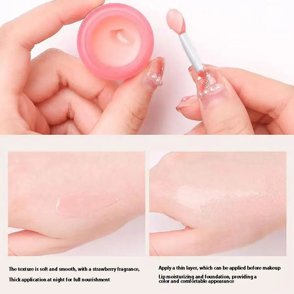 Jelly Lip Balm Fruite Fragrance Moisturizing Gloss Mask Base Makeup Qme