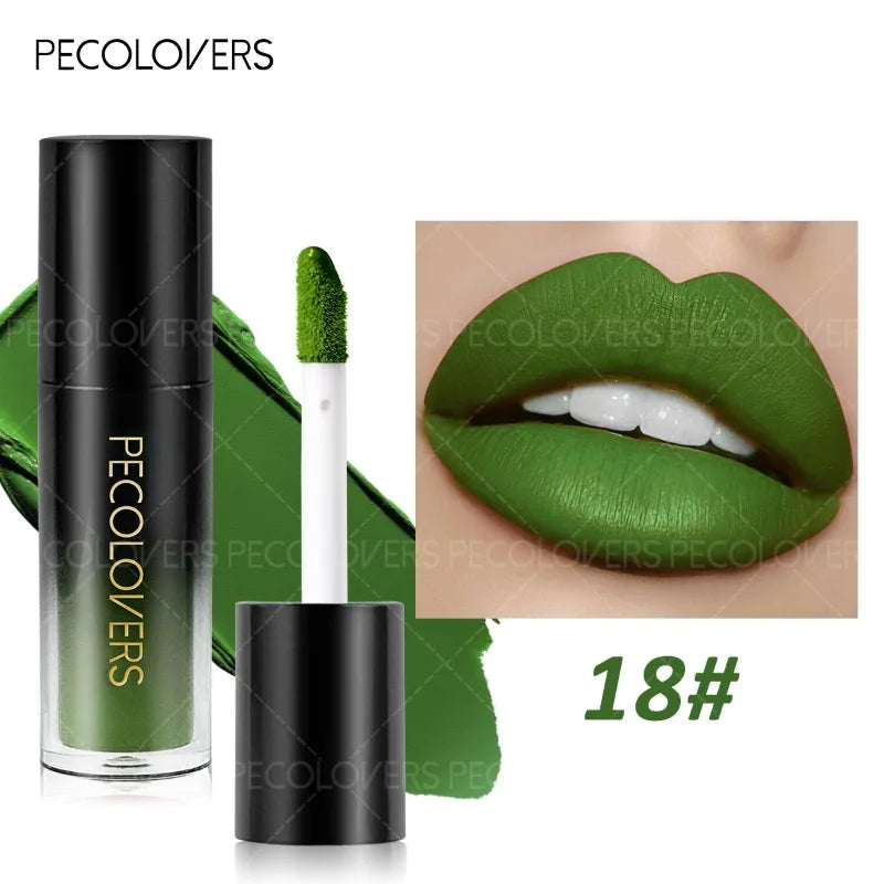 Black Tube Matte Lip Gloss Multi-color Selection Plump Lipstick Qme 18