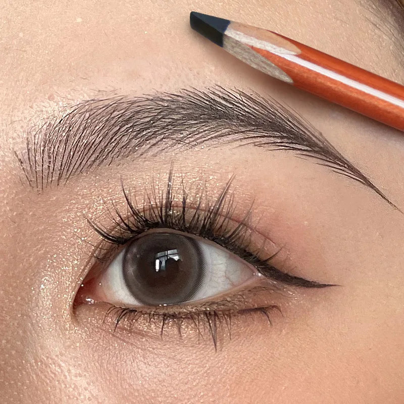 Hard Eyebrow Pencil - Waterproof, Long-lasting, Matte Finish, Smooth & Blendable For Natural Looks Qme