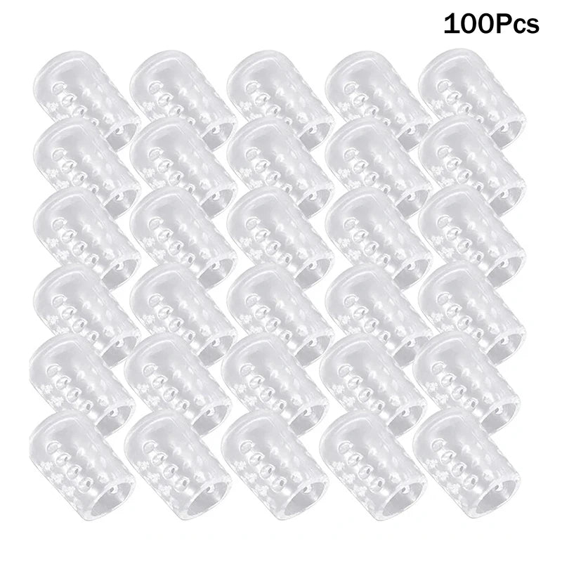 2- Silicone Gel Toe Protectors Breathable Anti-friction Caps Blister Qme 100Pcs