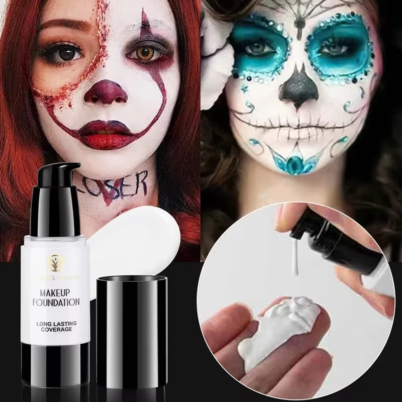 White Liquid Foundation Waterproof Long-lasting Ideal Vampire Qme