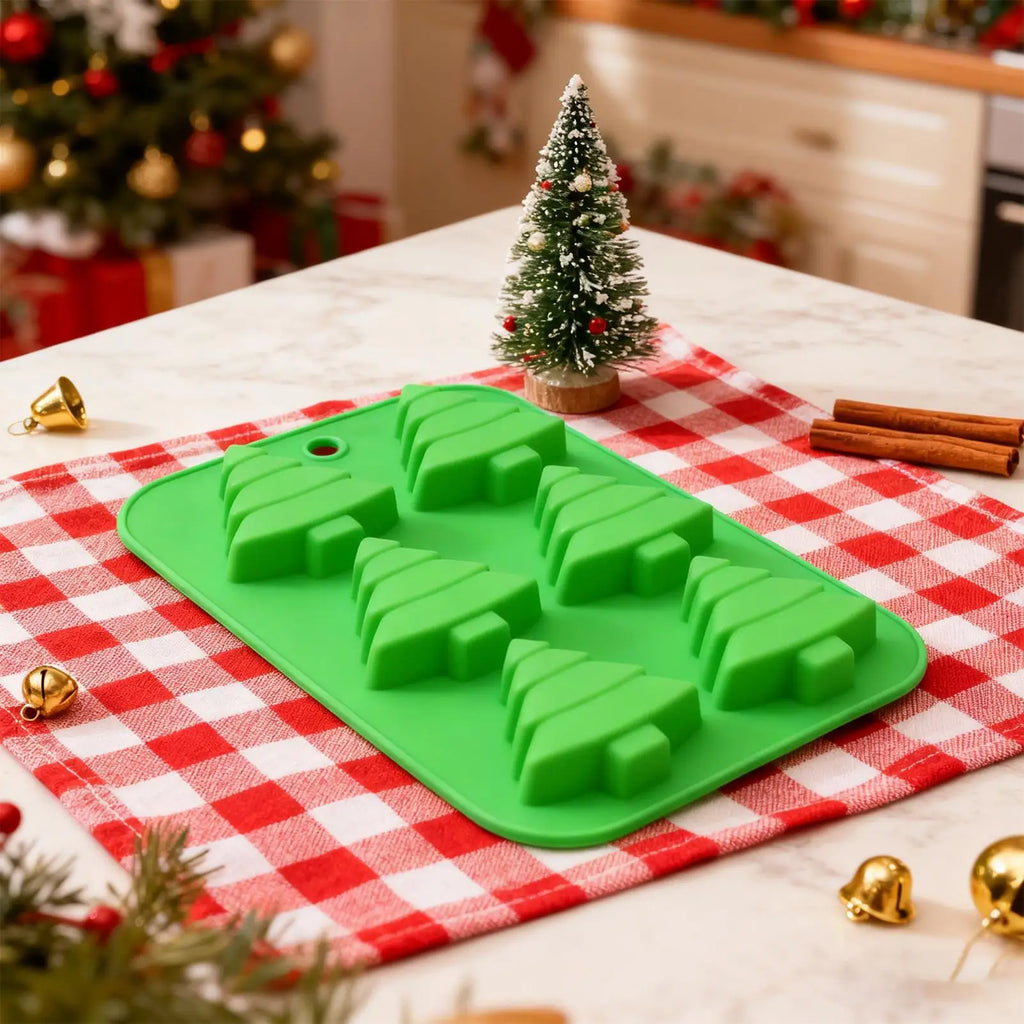 Christmas Silicone Molds Reusable Easy Release Non-stick Tray Candy Qme