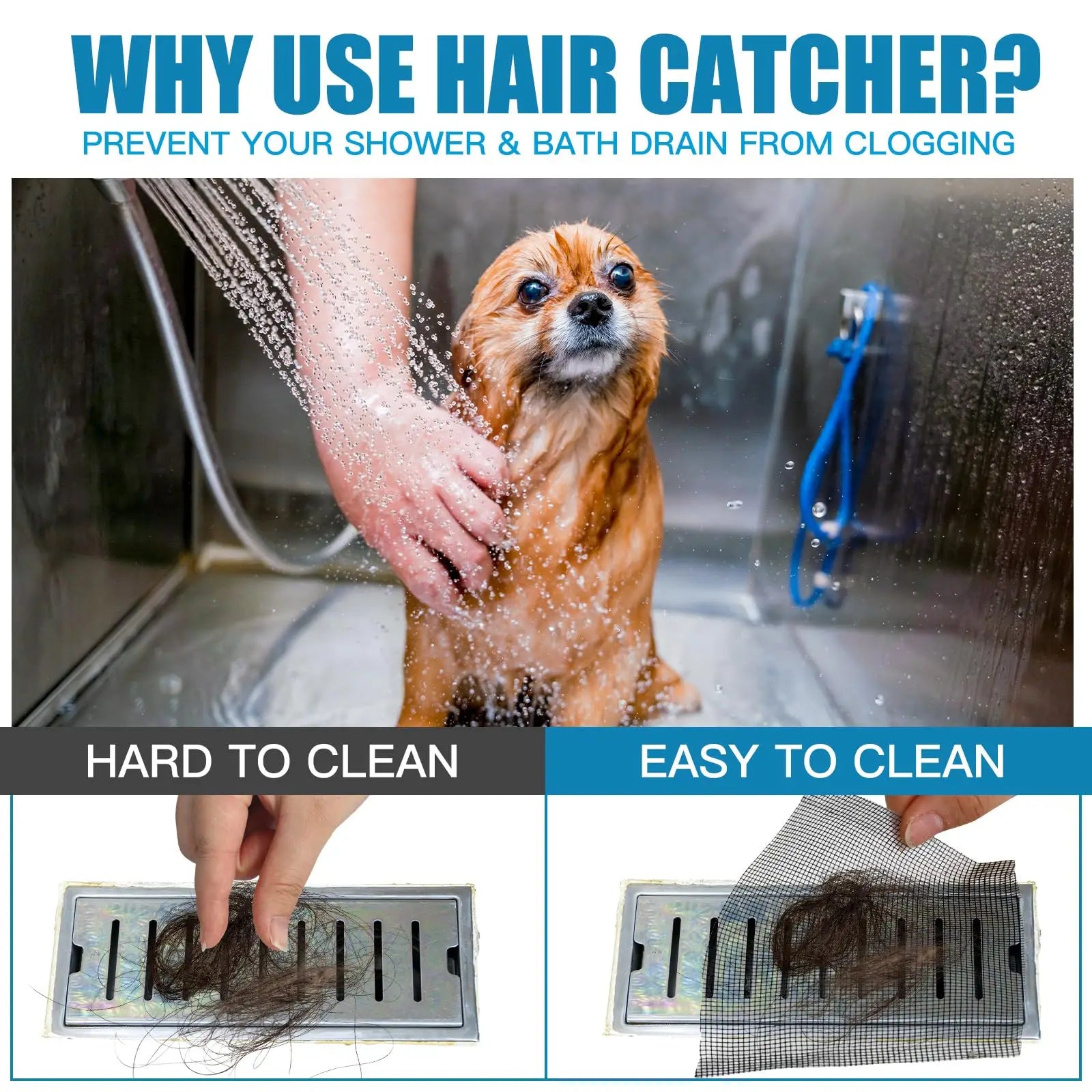 Disposable Shower Drain Hair Catcher Cutable Mesh Shower Drain Cover Stickers for Linear DIY Floor Drain Shower Drain Screen Qme