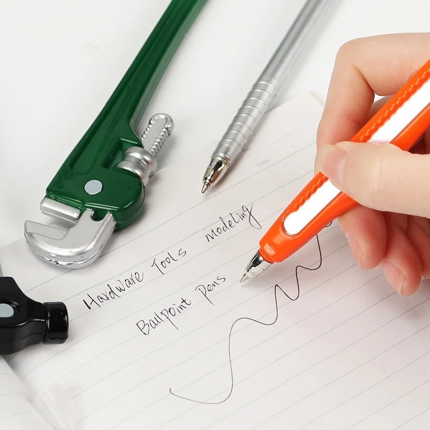 Simulation Hardware Tools Vise Hand Knife Hammer Creative Stationery Ballpoint Pens Pen Office School Supplies Ball Point Pen Qme
