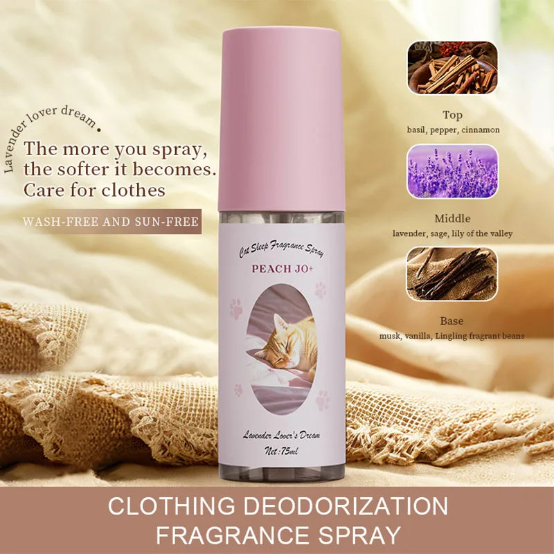 Cat Sleep Perfume Lavender Jasmine Fresh Natural Air Spray Plan Last Qme Lavender 75ML