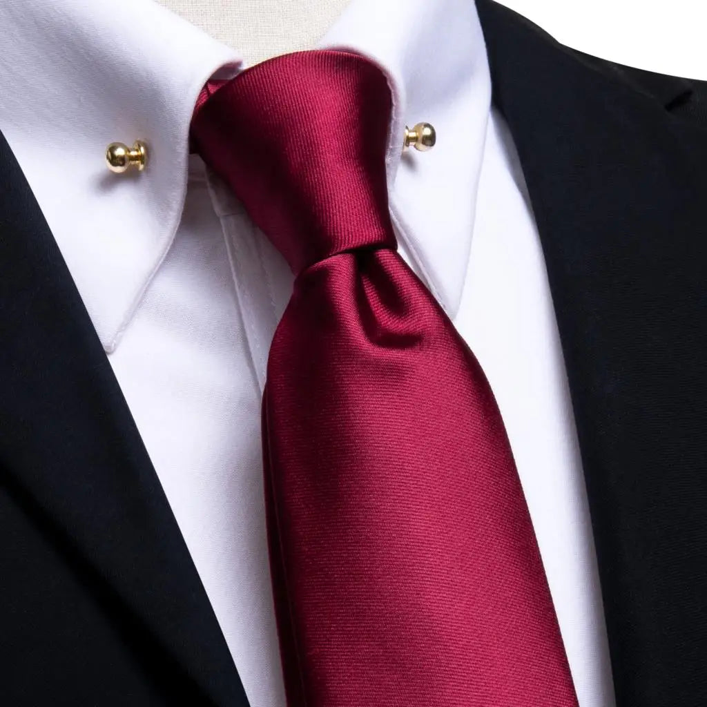 Hi-tie Luxury Teal Blue Wedding Necktie Men's Tie Glod Collar Pin Qme N-3120-CP-0001