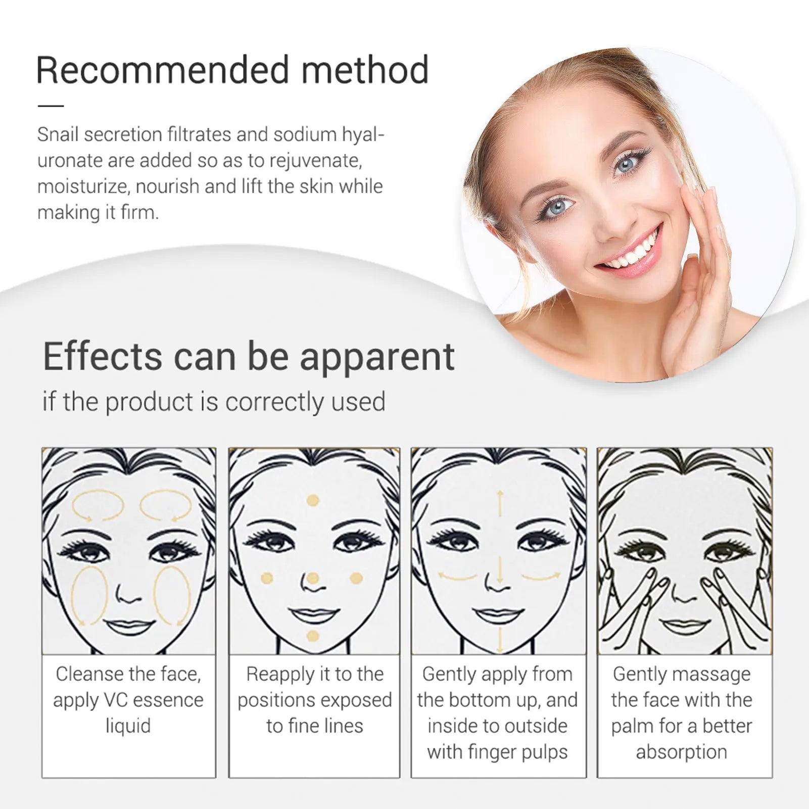 20% Vitamin C Liquid Serum Anti-aging Whitening VC Hyaluronic Acid Face Serum Brighting Moisturising Fade Fine Lines Skin Care Qme