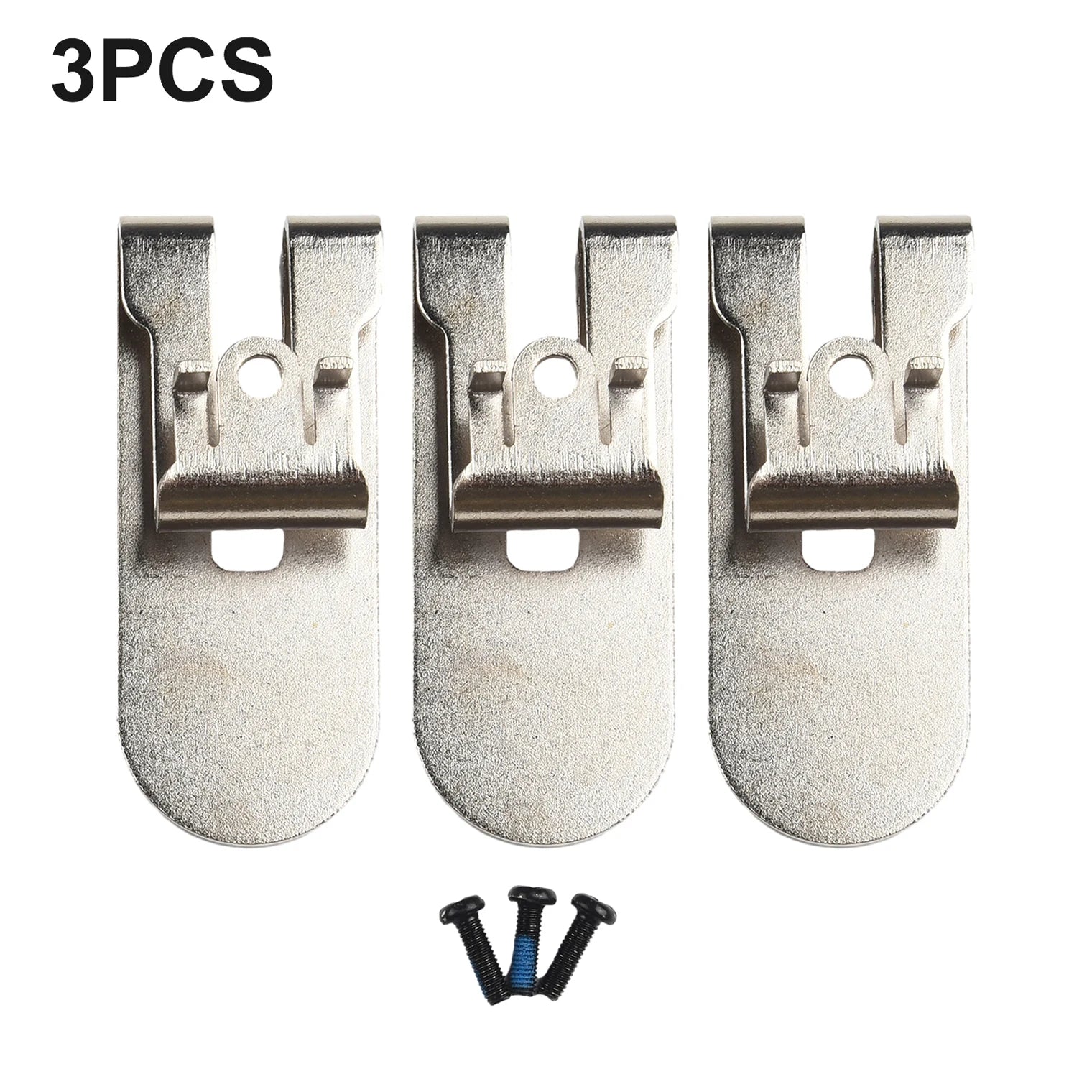 3Pc Steel N435687 Belt Hook Clip Kit With Screws For Drill Driver N435687 DCF620/DCF620B DCF622 For Drywall Power Tools Access Qme Default Title
