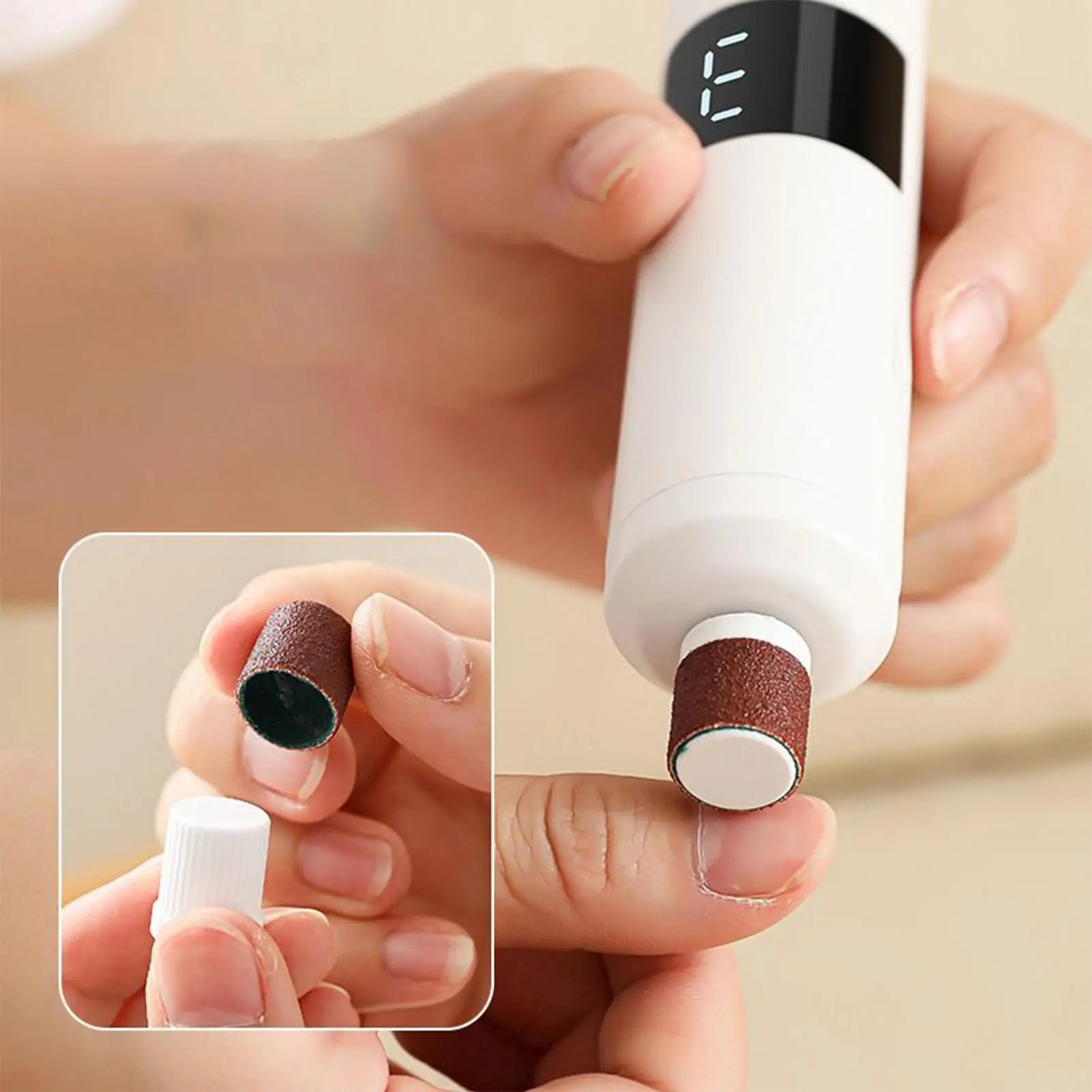 Electric Foot File Polisher Machine Dead Skin Remover Callus Foot Grinding Trimmer Foot Care Tool Scrubber Foot Grinder Qme